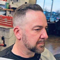 Local Barber Co Frisco High Fade Slick Back haircut