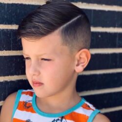 Local Barbershop Kids cut Hard Part Hair