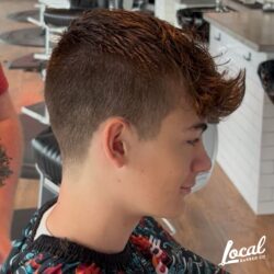 Local Barber; mens hairstyles taper textured fringe